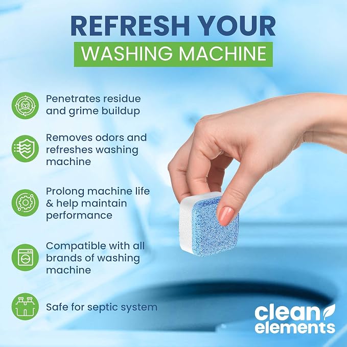 Washing Machine Cleaner Tablets 24 Pack – Deep Cleaning Descaler - Image 4