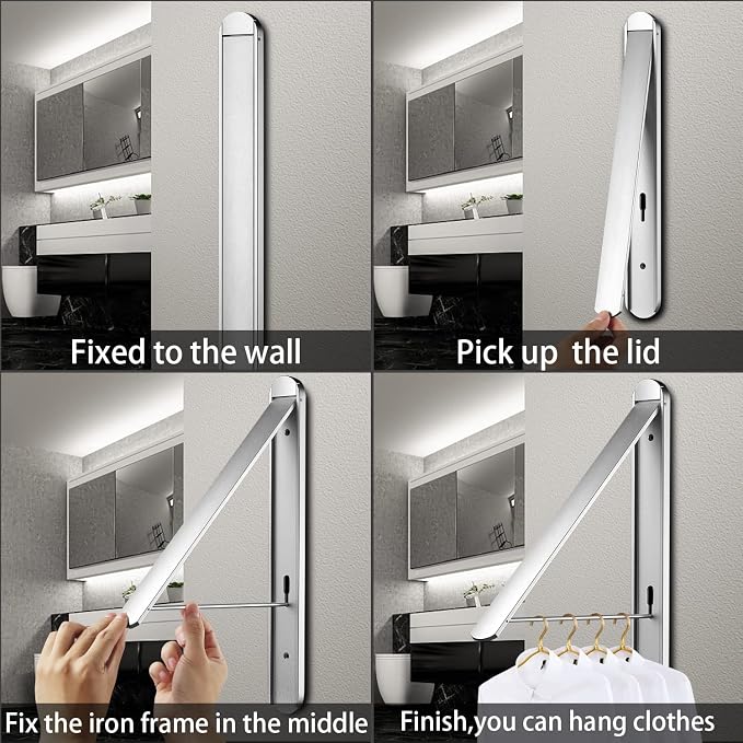Clothes Drying Rack for Small Laundry Rooms, Clothes Drying Rack Folding Indoor - Image 4