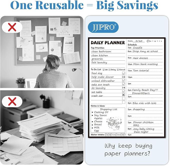 JJPRO Reusable Desktop Daily Planner - Image 3