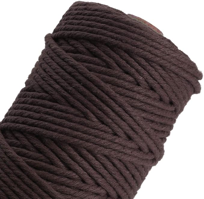 HAPYLY Macrame Cord Natual Macrame Cotton Cord DIY Craft Cord Spool Twine - Image 3