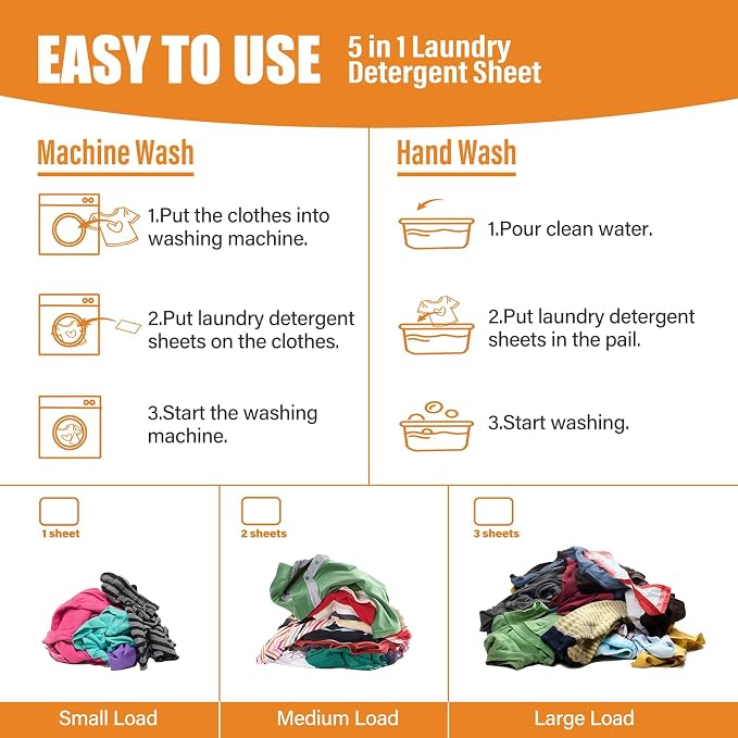YUCO Laundry Detergent Sheets-Liquidless Eco-Friendly Travel Laundry Sheets - Image 6