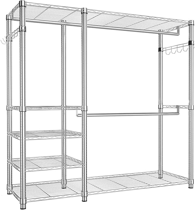 Simple Trending Heavy Duty Clothing Rack Loads 450 LBS, Garment Racks by SimpleTrending