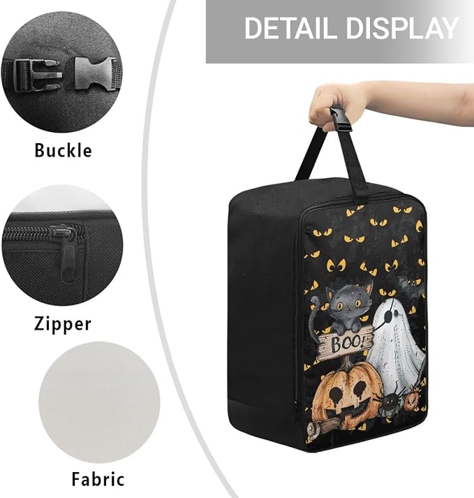 Halloween Steam Iron Storage Bag Pumpkin Ghost Bat Handheld Steamer Case - Image 5