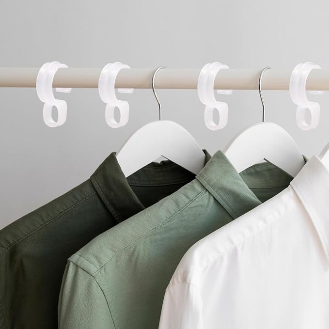 HEVSTIL 20Pcs Windproof Hanger Clips, 45mm Anti-Slip Drying Rack Hooks - Image 5