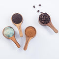 Wood Coffee Scoop-4 Pieces Wooden Scoops by GinSent
