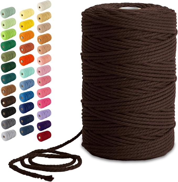 Nook Theory Macrame Cord - 3mm 220 Yards Cotton Rope by NookTheory
