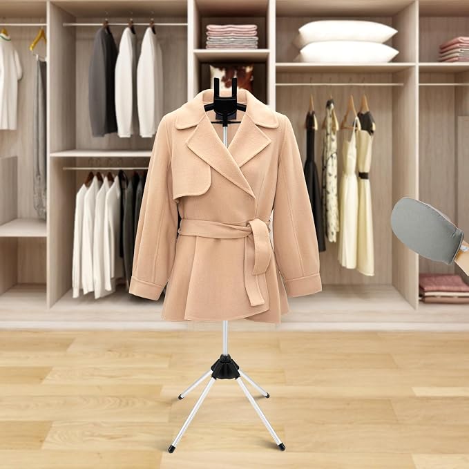 Iron Steam Stand, Steaming Clothes Hangers, Handheld Telescopic Steamer Stand - Image 9