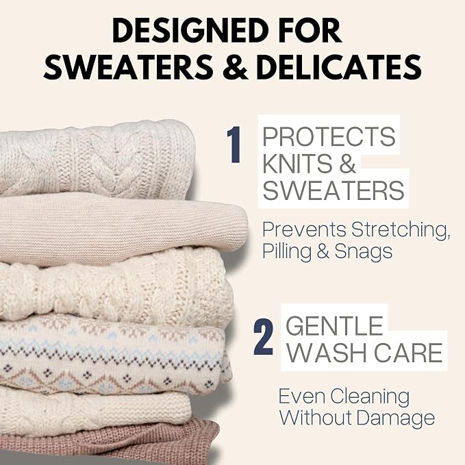 3Pc Spacious Durable Mesh Laundry Bags Protects Delicates, Fine Mesh - Image 3