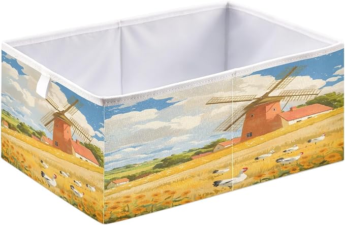 senya Large Storage Bins Windmill Farm Collapsible Foldable Storage Cubes - Image 2