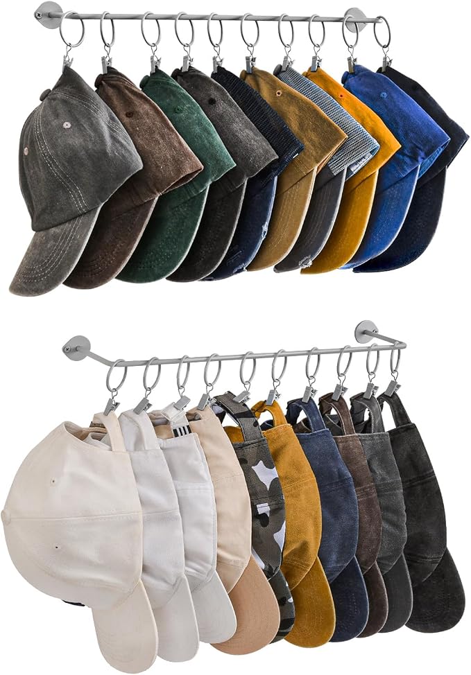 Viklluyr Hat Rack Baseball Cap Wall Organizer by Viklluyr