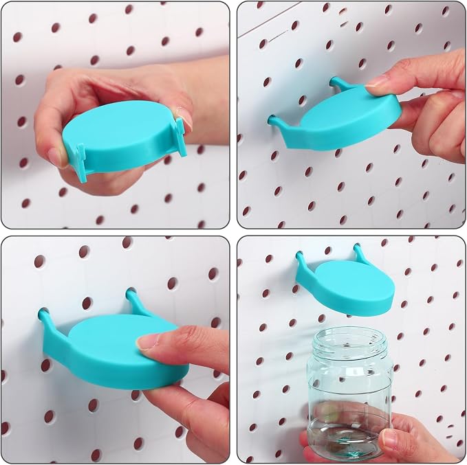Unittype 20 Set Pegboard Organizer Accessories Peg Boards Jars - Image 3