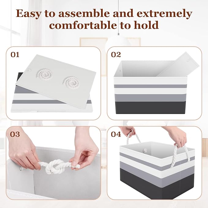 Storage Bin, Collapsible Storage Basket - Image 3