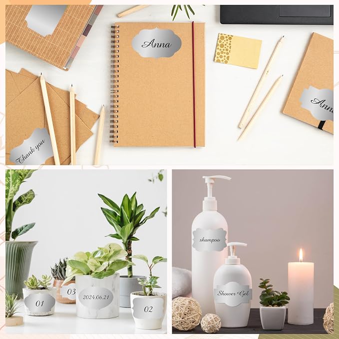 Silver Labels, Food Jars, Gift Tags - Image 4