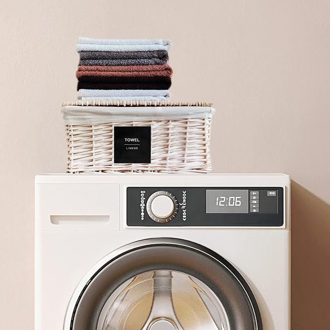 180 Black Minimalist Laundry Labels - Image 6