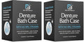 Denture Bath Case and Retainer Case, Denture Bath Cup by M3Naturals