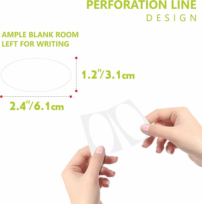 500 Removable Freezer Pantry Labels, Waterproof Tear Resistant Removable No - Image 2