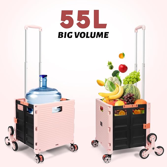 FELICON SELORSS Folding Utility Cart Portable Rolling Crate Handcart - Image 7
