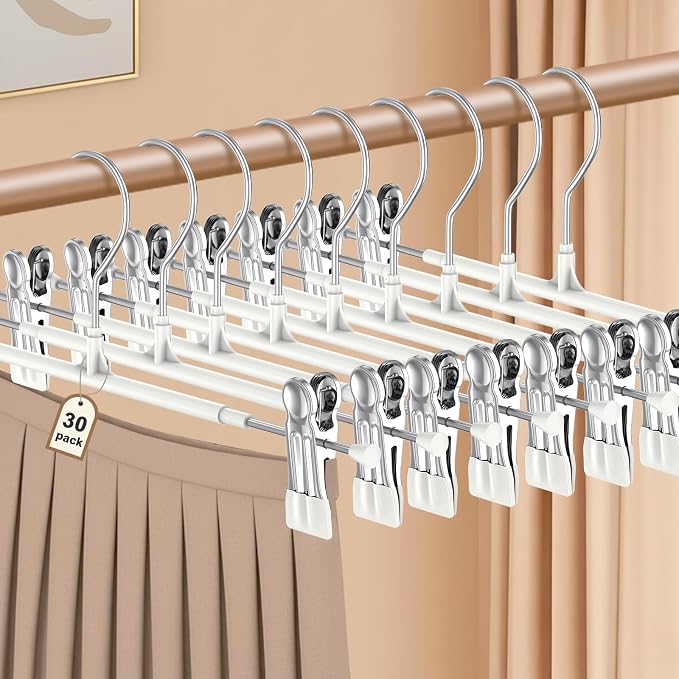 POZEAN Pants Hangers with Clips by POZEAN
