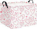 HIYAGON Rectangular Pink Basket Kids Baby Storage Bin Toy Basket Organizer Box by HIYAGON