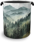 Mountains Forests Laundry Hamper, Dirty Clothes Laundry Basket by Unknown