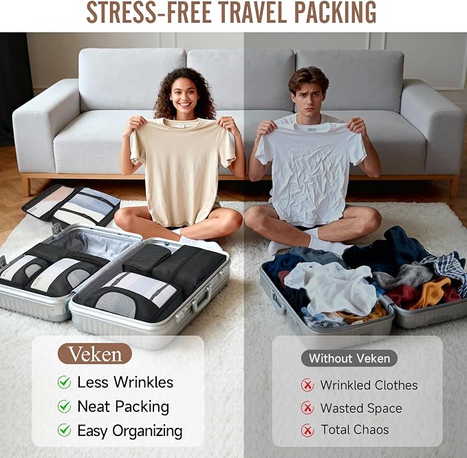 Veken 10 Set/8 Set Packing Cubes - Image 7