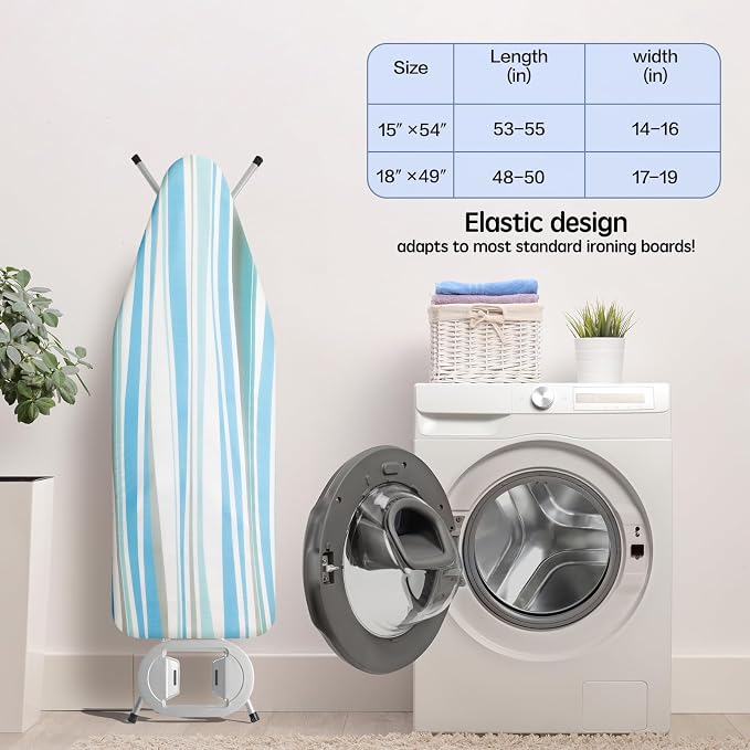 BNDX Ironing Board Cover, Stain Resistant & Durable Scorch, 2 Click Buckles - Image 6