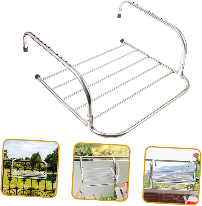 ABOOFAN Storage Shelf Coat Hangers Storage Shelves Clothes Drying Rack - Image 5