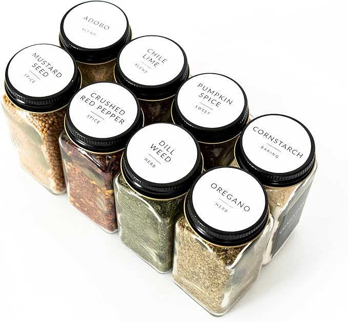 Round Spice Labels Stickers for Glass Jars - Image 6
