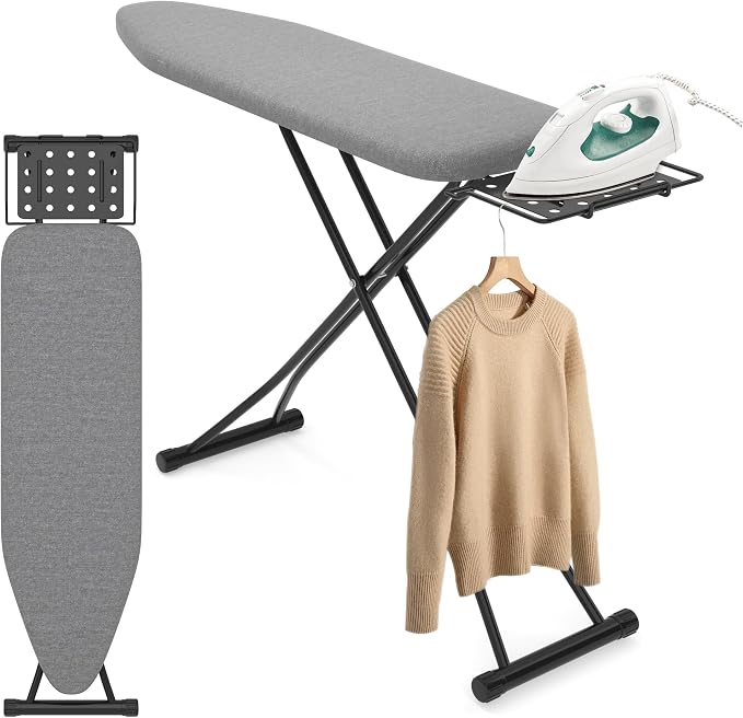 Ironing Board with Porous Iron Rest, 7 Adjustable Heights, 3-Layer by DIAMONDFORGEOFFICIAL