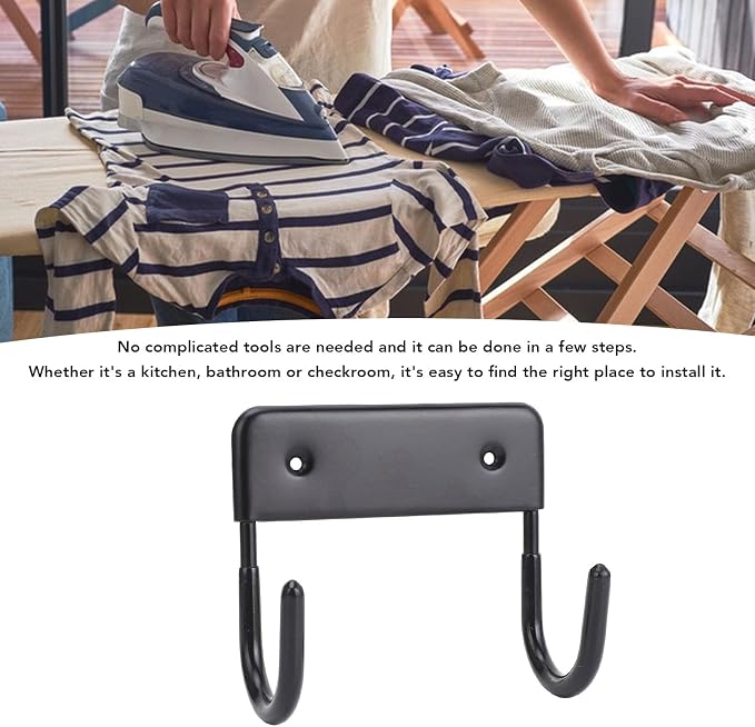Ironing Board Hanger, Iron Wall Mount Holder - Image 8