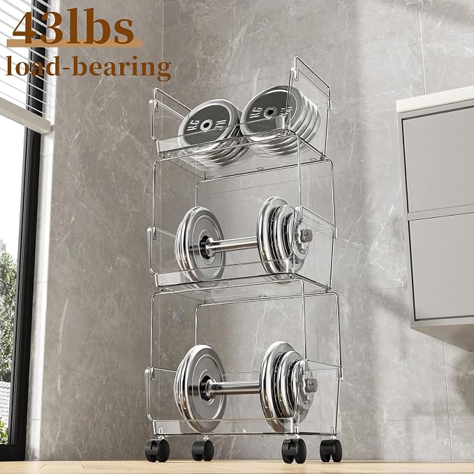 YCIA&DONE 3 Tier Rolling Storage Cart - Image 8