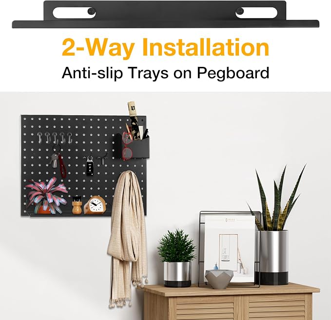 Metal Pegboard Shelf Set - Image 5