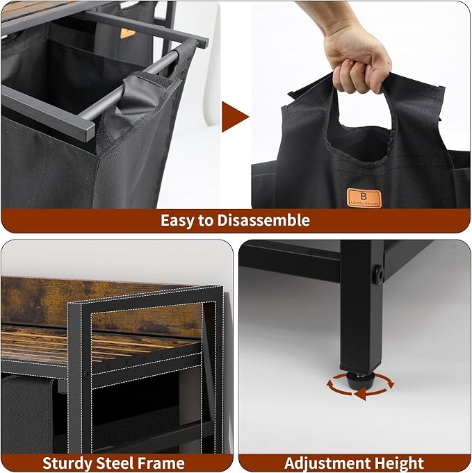 SZHLUX Laundry Hamper, Laundry Basket - Image 6