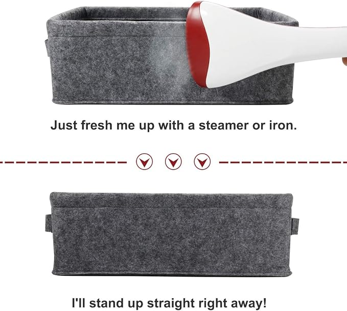 Small Storage Basket Modern Storage Baskets Felt Collapsible Baskets Storage - Image 7