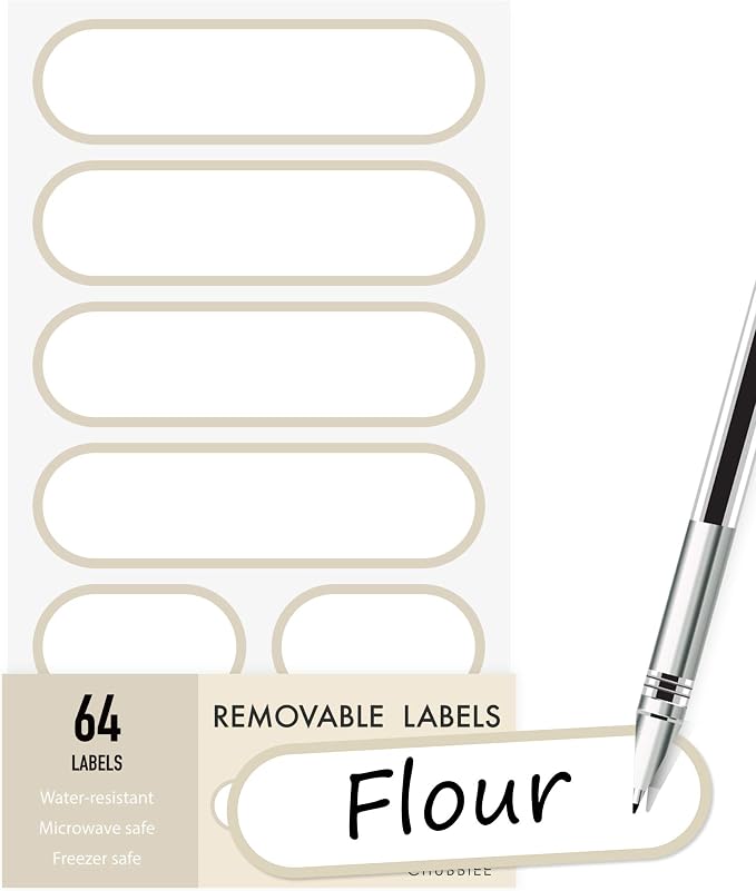 Waterproof Kitchen Labels for OXO POP Food Storage Containers and Home - Image 2