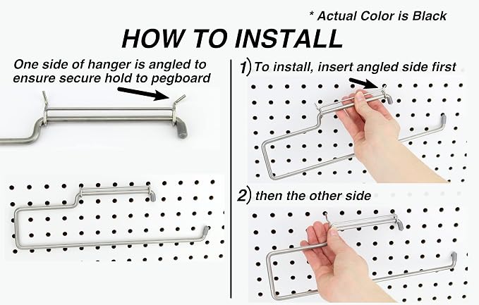 RightArrange One-Handed Tear Pegboard Paper Towel Holder - Image 2