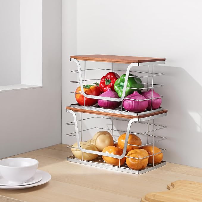 ALOCEO 2 Pack Stackable Storage Bins - Image 3