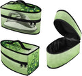 Green Lucky Leaves Design Iron Storage Case Protective Carrying Bag by Maiyoinou