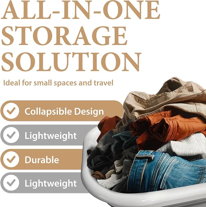 Collapsible Laundry Basket – Space-Saving, Lightweight & Durable Hamper - Image 6
