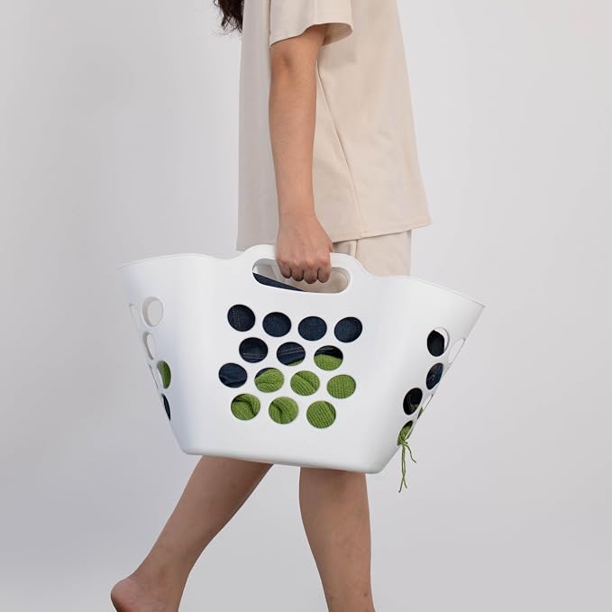 Flexible Plastic Laundry Basket - Image 3