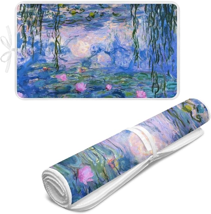 Water Lilies Pattern Portable Ironing Mat Anti Slip - Image 6