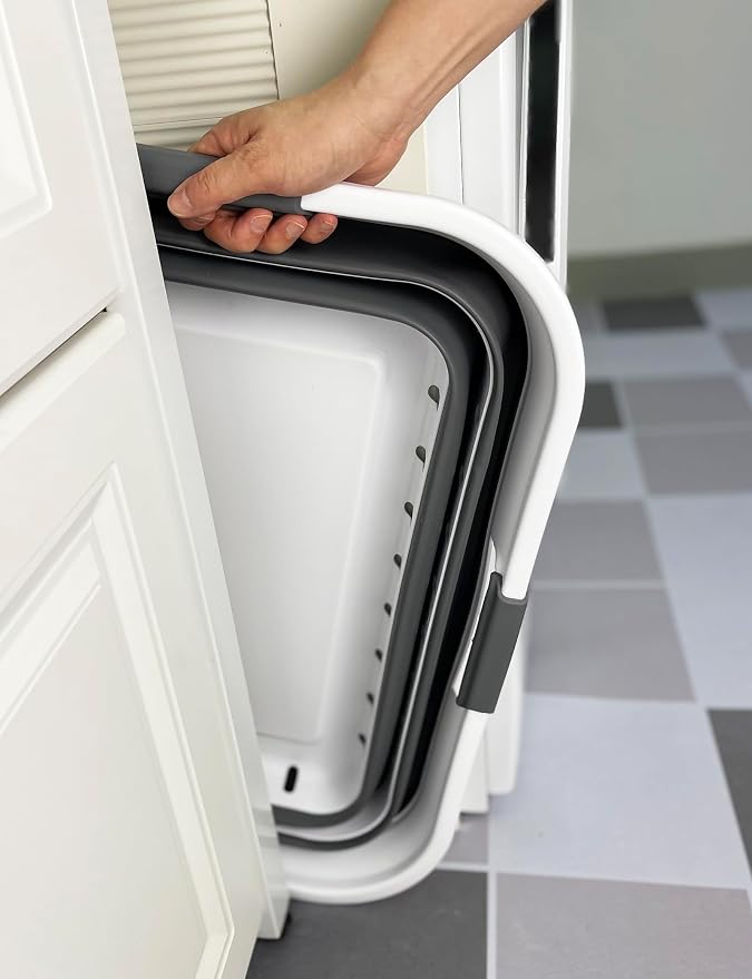 SAMMART 42L Collapsible Plastic Laundry Basket-Foldable Pop Up Storage - Image 4
