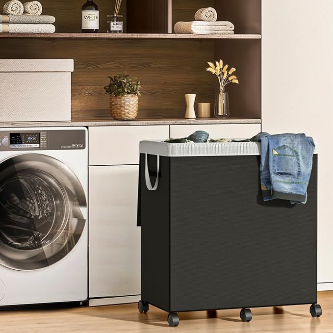 180L Large Laundry Hamper 2 Compartment - Image 7