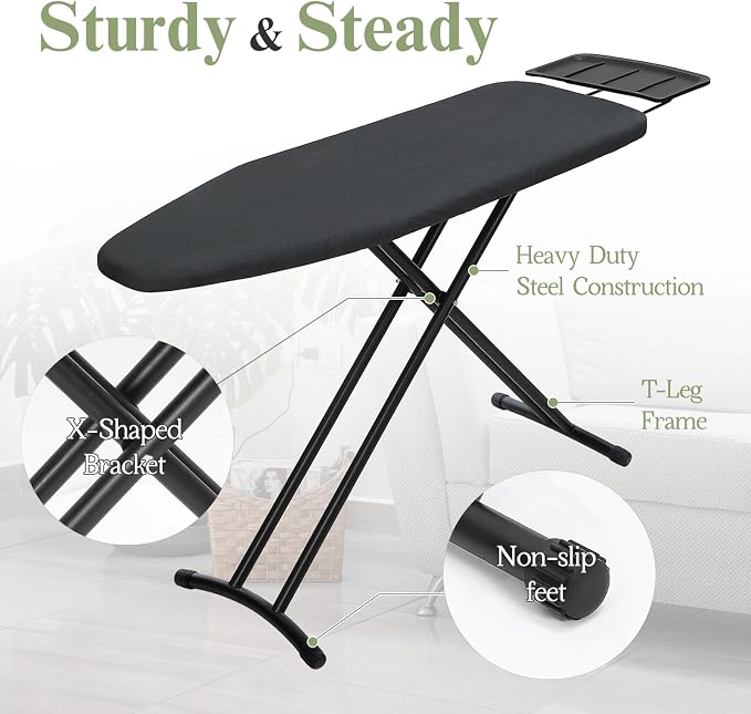 Ironing Board 48x15, Wide Heavy Duty Full Size Iron Board - Image 5