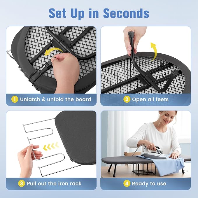 Tabletop Ironing Board, Foldable Small Ironing Board - Image 8