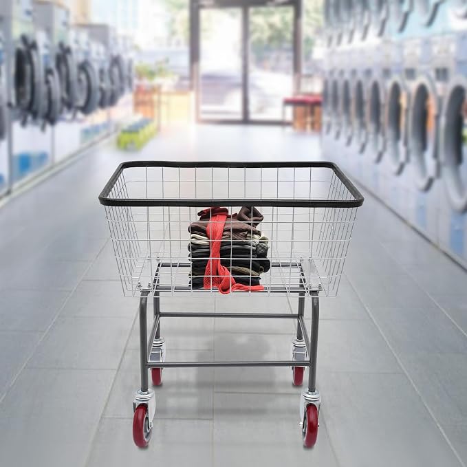 Commercial Laundry Basket Cart - Image 9
