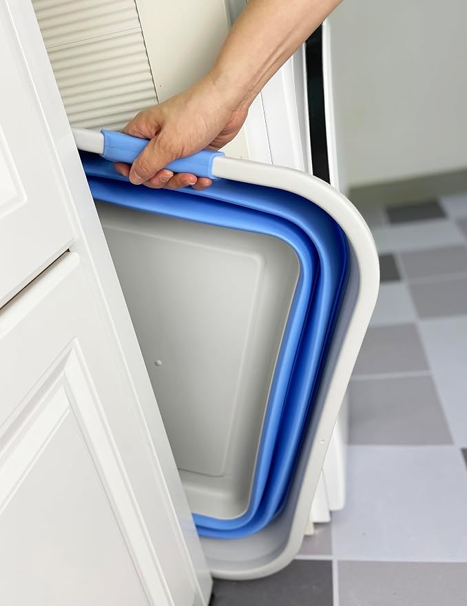 SAMMART 41L Collapsible Plastic Laundry Basket-Foldable Pop Up Storage - Image 3