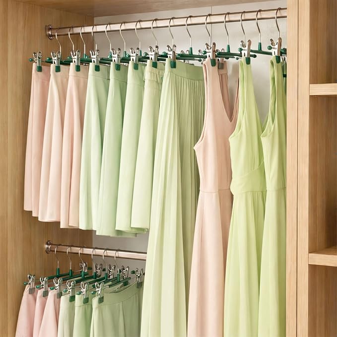 POZEAN Pants Hangers with Clips - Image 2