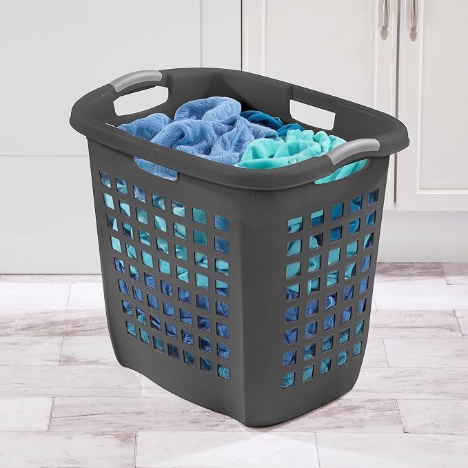 Sterilite 4-Pack 2.1 Bushel Ultra Easy Carry Hamper, Laundry Basket Organizer - Image 4
