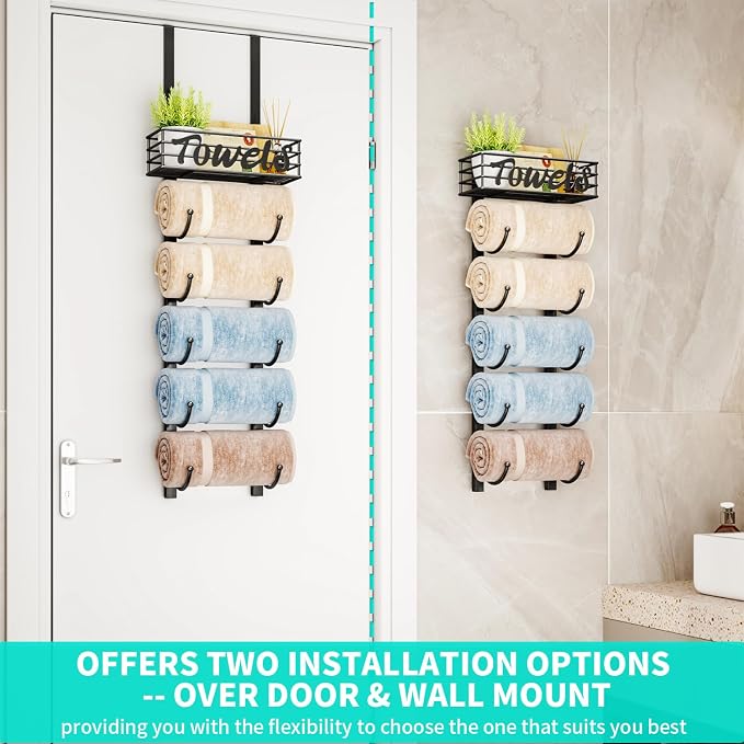 HapiRm Towel Racks for Bathroom Storage - Image 2